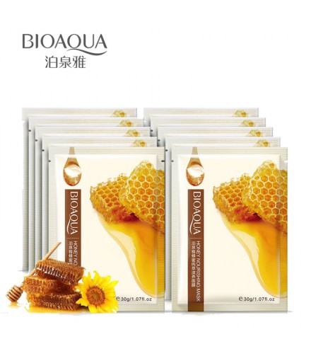ماسک ورقه ای آبرسان با عصاره عسل برند بیوآکوا honey mask bioaqua